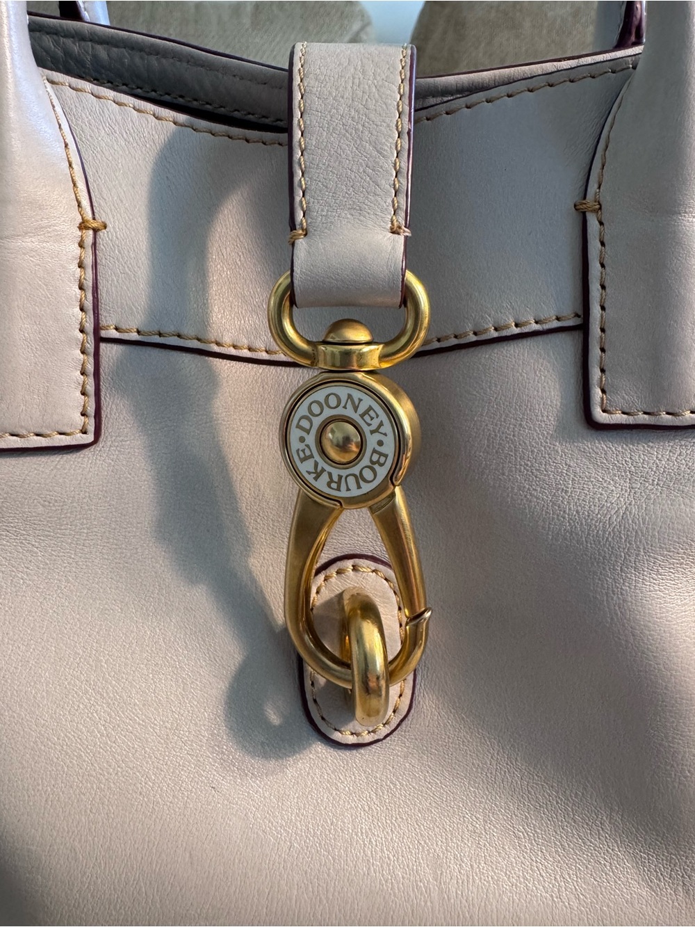 Dooney Light Blue Amelie TOTE Florentine Leather With Shoulder Strap - Picture 7 of 11